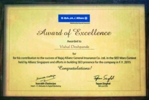 SEO Awards, VDCS Global